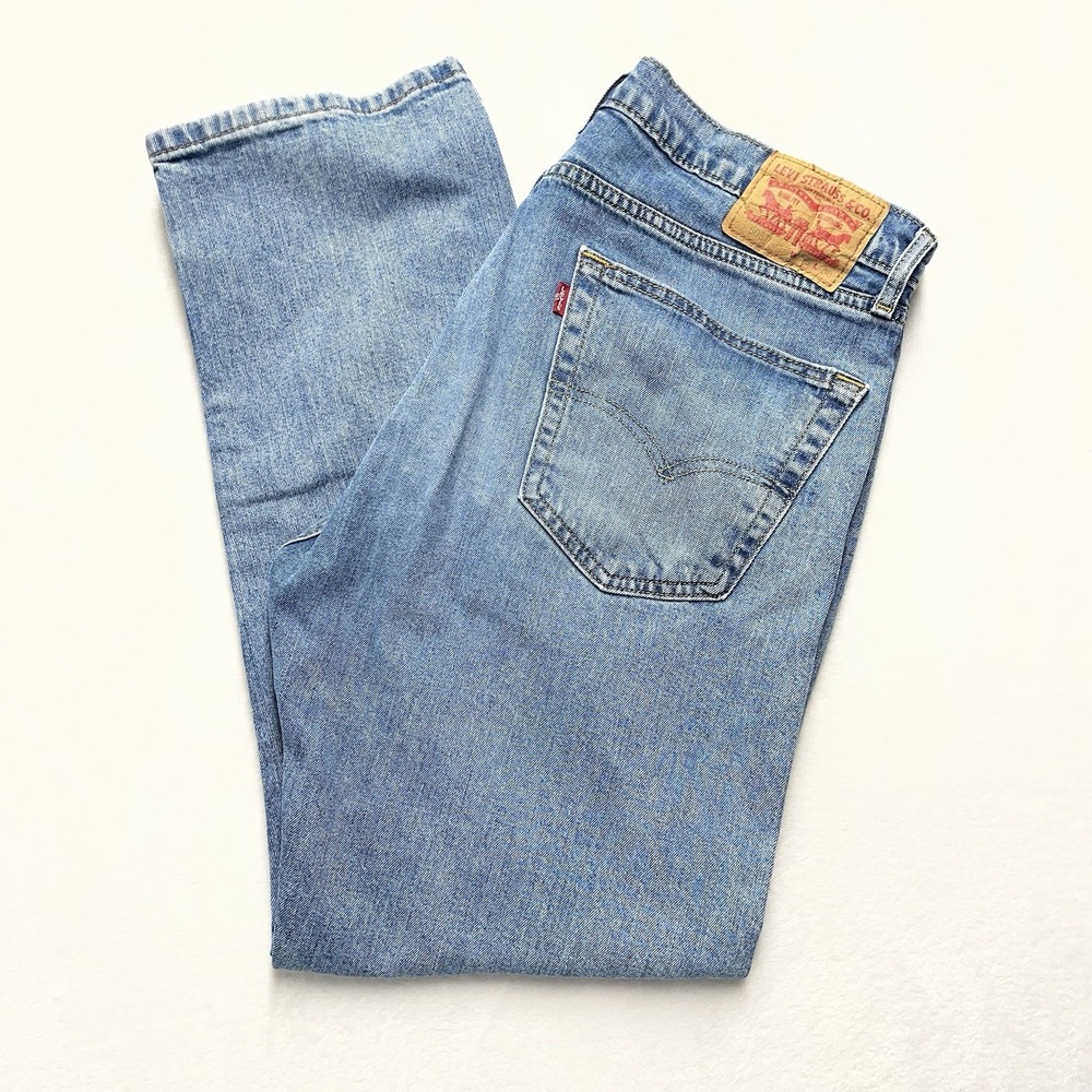 Levi's 505 Jeans Men's 36x30 Denim Medium Wash Classic Basics‎